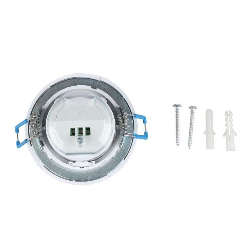 Senzor pokreta ugradbeni PIR 360° 400W/230V bijela
