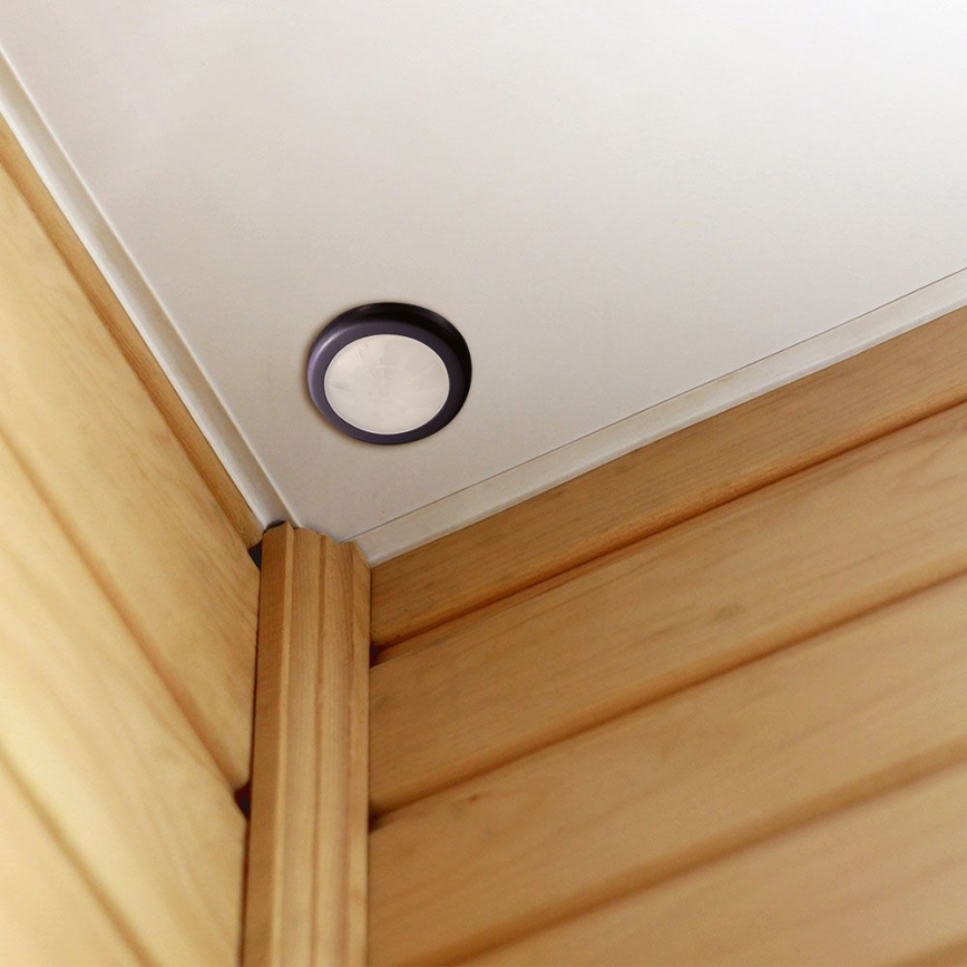 Senzor pokreta ugradbeni PIR 360° 400W/230V crna
