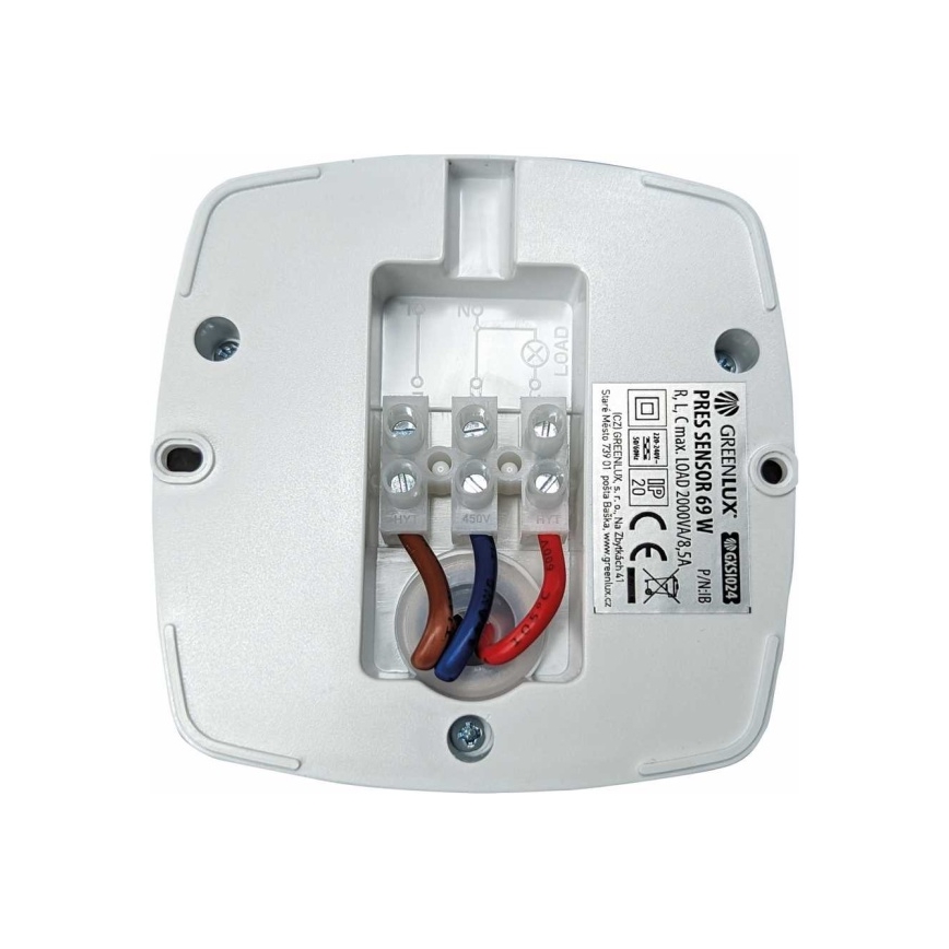 Senzor prisutnosti PRES SENSOR 2000W, bijeli