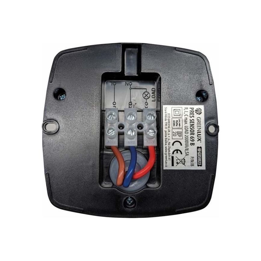 Senzor prisutnosti PRES SENSOR 2000W crni