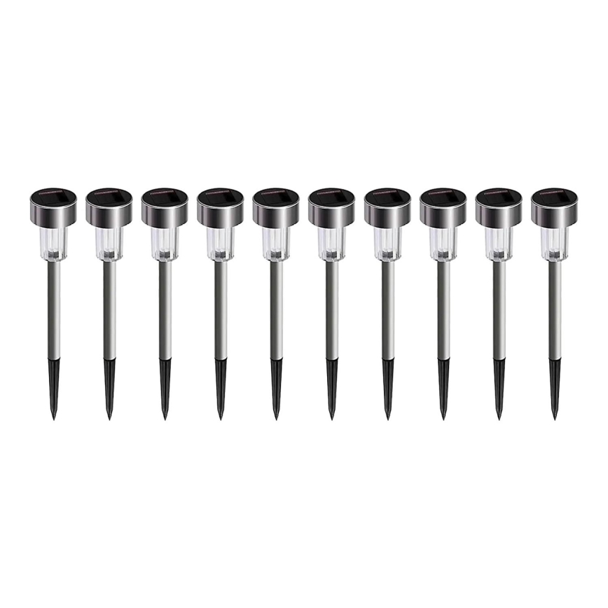 SET 10x LED Solarna lampa LED/0,06W/1,2V 6000K IP44 40 mAh