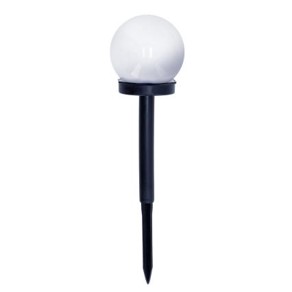 SET 10x LED Solarna lampa LED/0,12W/1,2V 6500K IP44 crna/bijela