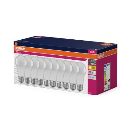 SET 10x LED žarulja CLASSIC A75 E27/10W/230V 2700K - Osram