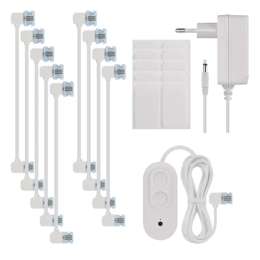 SET 10x RGBIC Prigušivi panel LED/1,9W/230V Wi-Fi Tuya