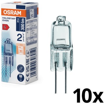 SET 10x žarulja za pećnicu HALOSTAR G4/20W/12V 2700K - Osram