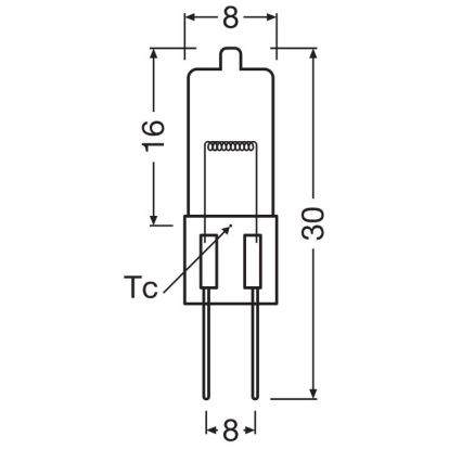SET 10x žarulja za pećnicu HALOSTAR G4/20W/12V 2700K - Osram