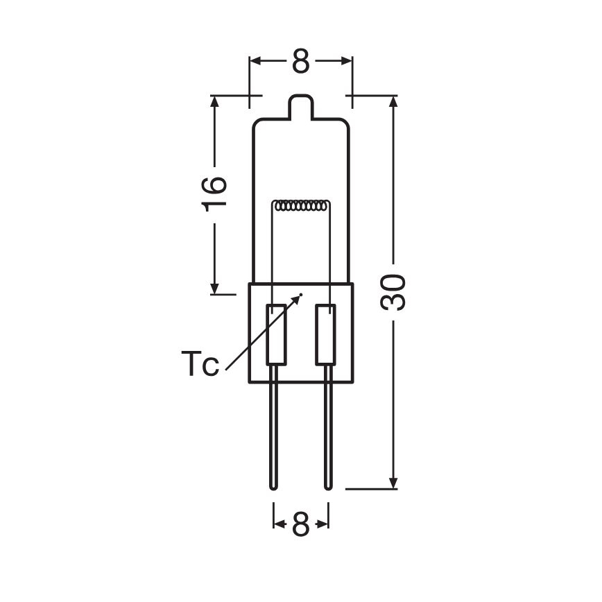 SET 10x žarulja za pećnicu HALOSTAR G4/20W/12V 2700K - Osram