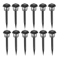 SET 12x LED Solarna lampa LED/0,06W/1,2V 1xAA 6500K IP44 100 mAh