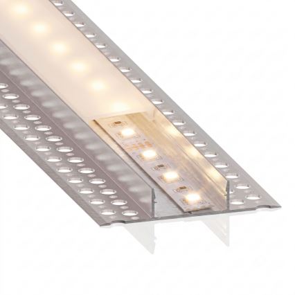 SET 1x LED traka MYLIVING LIGHTSTRIP LED/22W/230V 5 m + 5x ugradni profil 1 m srebrna/bijela