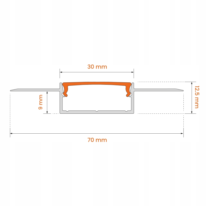KOMPLET 1x LED traka sa senzorom pokreta FLEX LED/3,6W/4xAA 2 m + 2x ugradni profil 1 m srebrna/bijela