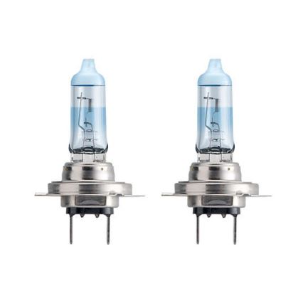 SET 2x Auto žarulja Philips WHITEVISION 12972WHVSM H7 PX26d/55W/12V 3700K + 2 pozicijske žarulje