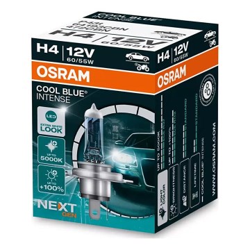 SET 2x Autožarulja COOL BLUE H4 P43t/60/55W/12V 5000K - Osram