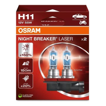 SET 2x Autožarulja NIGHT BREAKER H11 PGJ19-2/55W/12V - Osram