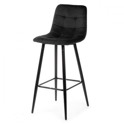 SET 2x Barska stolica HOKER 105x44 cm crna