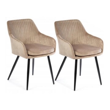 SET 2x Blagovaonska stolica LENTI bež