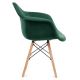 SET 2x Blagovaonska stolica NEREA 80x60,5 cm zelena/bukva