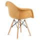 SET 2x Blagovaonska stolica NEREA 80x60,5 cm žuta/bukva
