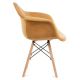 SET 2x Blagovaonska stolica NEREA 80x60,5 cm žuta/bukva