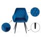 SET 2x Blagovaonska stolica SAMETTI plava