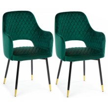 SET 2x Blagovaonska stolica SENKO zelena
