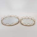 SET 2x Dekorativni poslužavnik pr. 39/30,5 cm