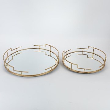 SET 2x Dekorativni poslužavnik pr. 39/30,5 cm
