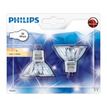 SET 2x Industrijska žarulja Philips HALOGEN GU5,3/50W/12V 3000K