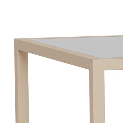 SET 2x Konferencijski stolić SARON 90x50 cm siva/prozirna
