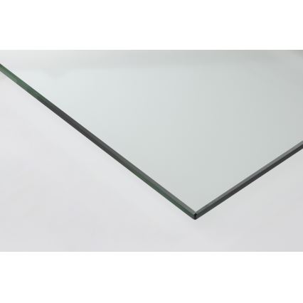 SET 2x Konferencijski stolić SARON 90x50 cm siva/prozirna