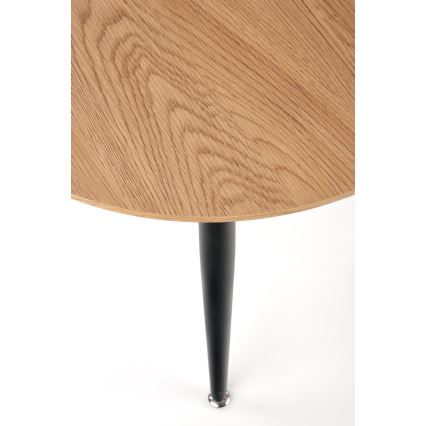 SET 2x konferencijski stolić ZENYA hrast/crna