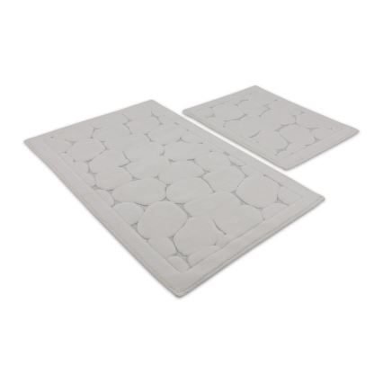 SET 2x Kupaonski tepih LINO 60/100 cm bež