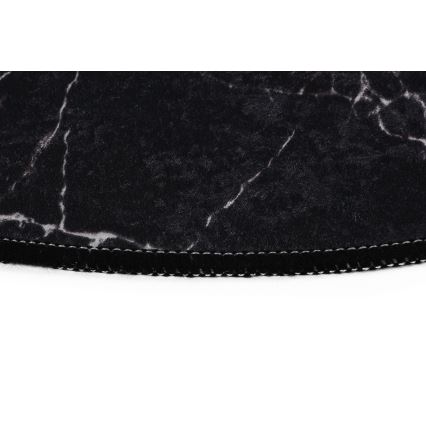 SET 2x Kupaonski tepih MARBLE 50x60/60x100 cm crna