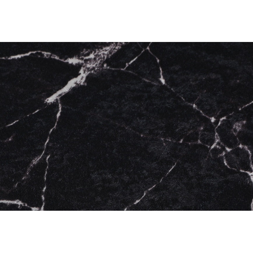 SET 2x Kupaonski tepih MARBLE 50x60/60x100 cm crna