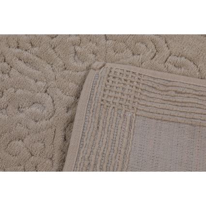 SET 2x Kupaonski tepih PIANTE 60/100 cm smeđa