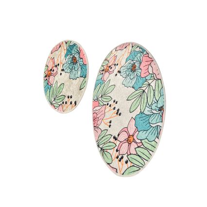 SET 2x Kupaonski tepih SPRING 60/100 cm šareni