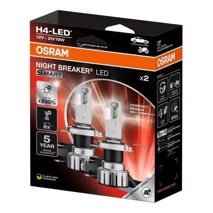 SET 2x LED Auto žarulja NIGHT BREAKER H4 P43t/20/19W/12V - Osram