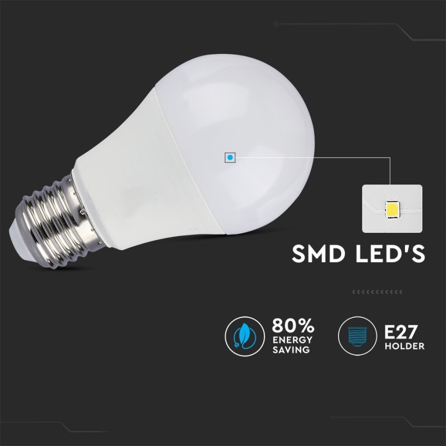SET 2x LED Prigušiva žarulja A60 E27/9W/230V 4000K