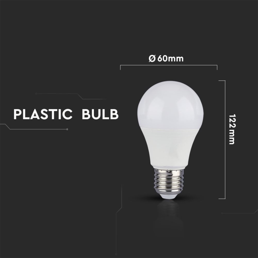 SET 2x LED Prigušiva žarulja A60 E27/9W/230V 4000K
