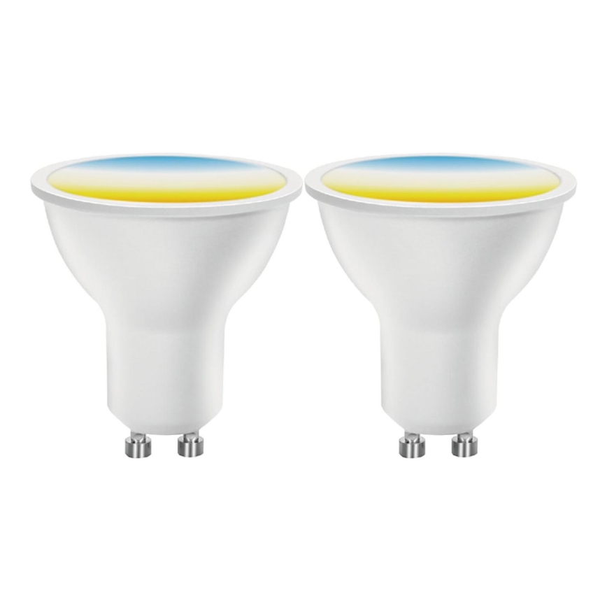 SET 2x LED Prigušiva žarulja MESH Smart GU10/6,5W/230V 2700-6500K + daljinski upravljač - Aigostar