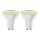 SET 2x LED Prigušiva žarulja MESH Smart GU10/6,5W/230V 2700-6500K + daljinski upravljač - Aigostar