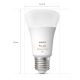 SET 2x LED Prigušiva žarulja Philips Hue White And Color Ambiance A60 E27/6,5W/230V 2000-6500K