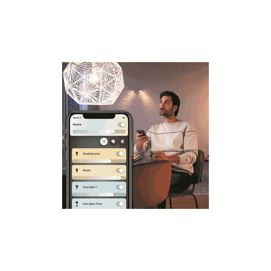 SET 2x LED Prigušiva žarulja Philips Hue WHITE AMBIANCE E27/8,5W/230V 2200-6500K