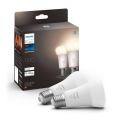 SET 2x LED Prigušiva žarulja Philips Hue WHITE E27/9,5W/230V 2700K