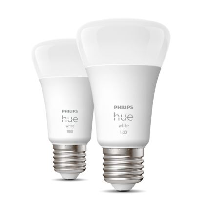 SET 2x LED Prigušiva žarulja Philips Hue WHITE E27/9,5W/230V 2700K