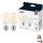 SET 2x LED Prigušiva žarulja VINTAGE FILAMENT A60 E27/6,7W/230V 2700-6500K CRI 90 Wi-Fi - WiZ