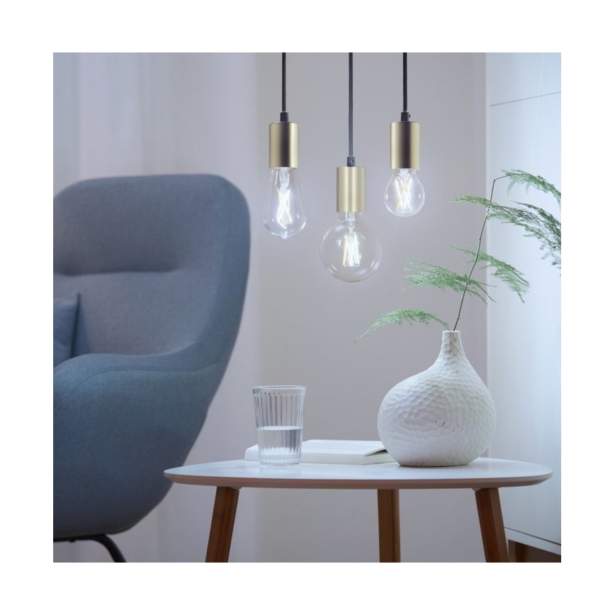 SET 2x LED Prigušiva žarulja VINTAGE FILAMENT A60 E27/6,7W/230V 2700-6500K CRI 90 Wi-Fi - WiZ