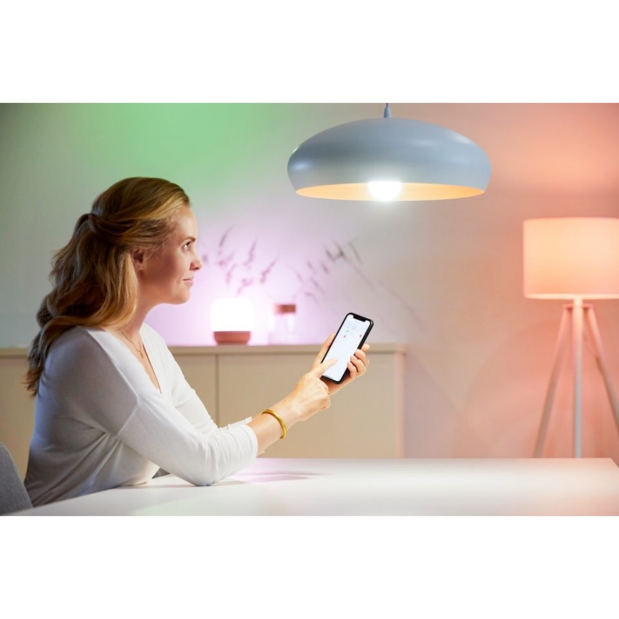 SET 2x LED Prigušiva žarulja VINTAGE FILAMENT A60 E27/6,7W/230V 2700-6500K CRI 90 Wi-Fi - WiZ