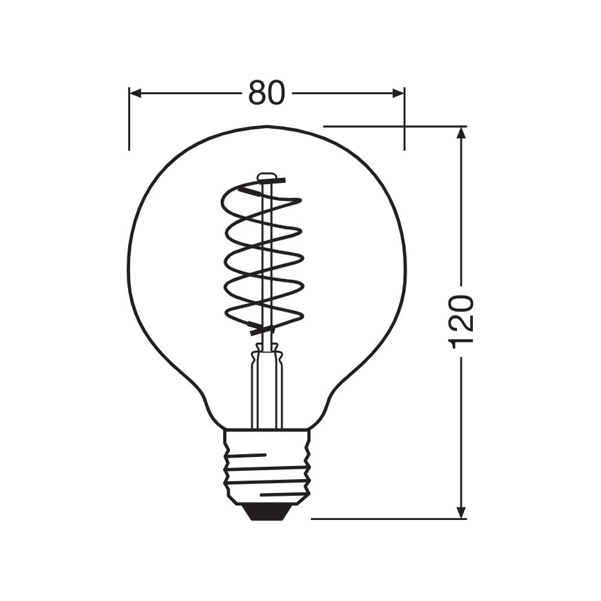 SET 2x LED prigušiva žarulja VINTAGE FILAMENT E27/4,8W/230V 2200K - Osram