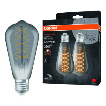 SET 2x LED prigušiva žarulja VINTAGE FILAMENT E27/7,8W/230V 1800K - Osram