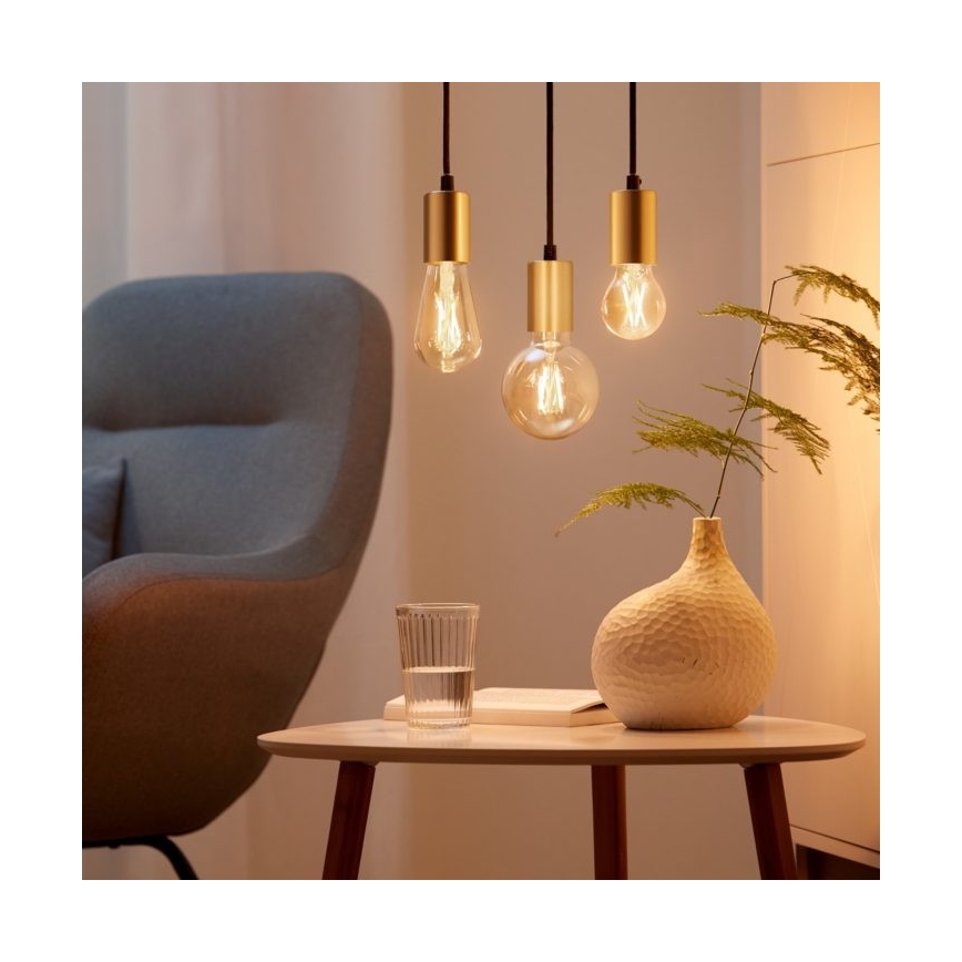 SET 2x LED Prigušiva žarulja VINTAGE FILAMENT ST64 E27/6,7W/230V 2000-5000K Wi-Fi - WiZ